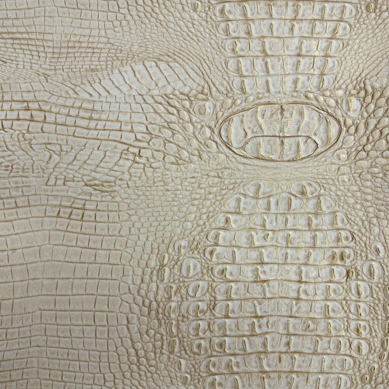 1 Yard Two Tone Gator Faux Leather Vinyl Fabric Upholstery Handbags Durable 56" Width